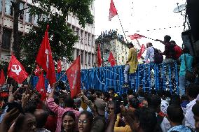 Protest March Towards Police Head Quater In India, Kolkata, West Bengal - 09 Sep 2024