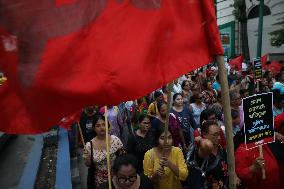 Protest March Towards Police Head Quater In India, Kolkata, West Bengal - 09 Sep 2024