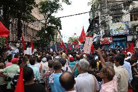 Protest March Towards Police Head Quater In India, Kolkata, West Bengal - 09 Sep 2024