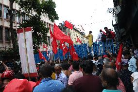 Protest March Towards Police Head Quater In India, Kolkata, West Bengal - 09 Sep 2024