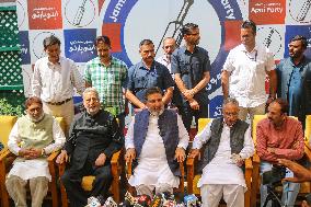 Apni Party President Syed Altaf Bukhari Addresses News Conference In Srinagar