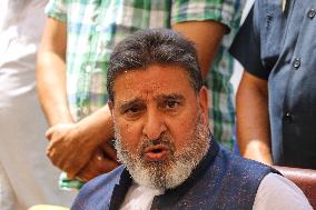 Apni Party President Syed Altaf Bukhari Addresses News Conference In Srinagar