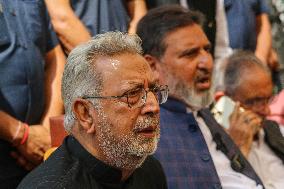 Apni Party President Syed Altaf Bukhari Addresses News Conference In Srinagar