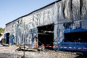 Warehouse Fire In Krakow, Poland