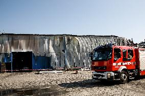 Warehouse Fire In Krakow, Poland