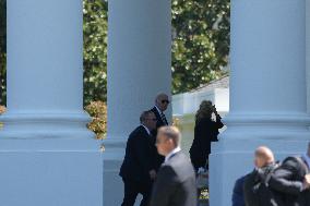 President Biden Returns To The White House After A Weekend In Delaware.