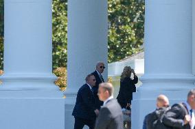 President Biden Returns To The White House After A Weekend In Delaware.