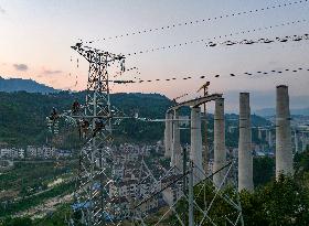 The Three Gorges Hub Port Shuigang Railway Construction