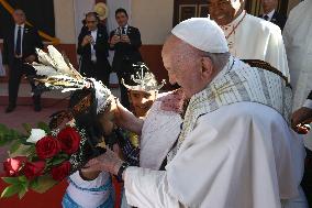 Pope Francis Meets Children With Disabilities in Dili - Timor Leste