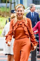 Queen Maxima At Opening Of Reiner De Graaf hospital - Delft