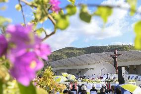 Pope Francis Leads A Mass in Timor Leste