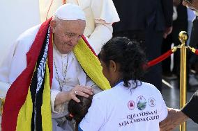 Pope Francis Leads A Mass in Timor Leste