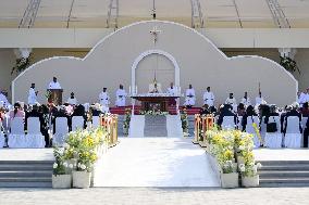 Pope Francis Leads A Mass in Timor Leste