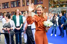 Queen Maxima At Opening Of Reiner De Graaf Hospital - Delft