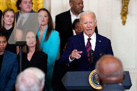 Joe Biden welcomes the Gamecocks Basketball Team - Washington