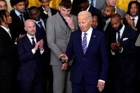 Joe Biden welcomes the Huskies Basketball Team - Washington