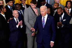 Joe Biden welcomes the Huskies Basketball Team - Washington