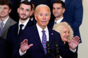 Joe Biden welcomes the Huskies Basketball Team - Washington