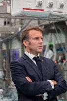 Emmanuel Macron at Inauguration of the new Sanofi plant - Neuville-sur-Saone