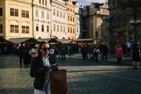 Touristic Life In Prague