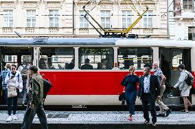 Touristic Life In Prague