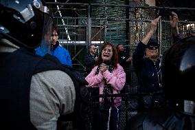 Demonstration Of Retirees For President Javier Milei's Veto Of The Increase In Pensions