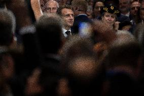 Emmanuel Macron at Inauguration of the new Sanofi plant - Neuville-sur-Saone