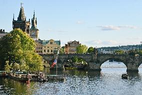 Touristic Life In Prague