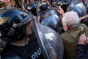 Demonstration Of Retirees For President Javier Milei's Veto Of The Increase In Pensions