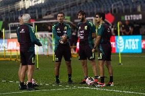 Mexico National Soccer Team Before The Mach Agaist Canada