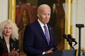 DC: President Biden hold a Huskies Men’s Basketball Team celebration