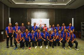 Nepali National Cricket Team Given Farewell As They Head For Cricket World Cup League 2 Matches