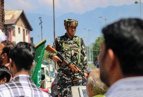 Peoples Democratic Party's (PDP) Candidate Zuhaib Yousf Road Show For The Upcoming Assembly Elections In Kashmir