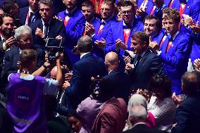 Emmanuel Macron At The WorldSkills Competition In Lyon