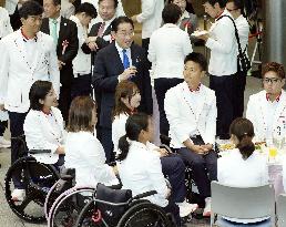 PM Kishida meets Paris Paralympics Japanese delegation