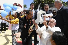 Pope Francis Meets With Young People - Timor Leste