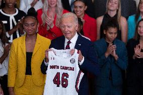 Biden Welcomes The University Of South Carolina Gamecocks - Washington