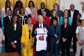 Biden Welcomes The University Of South Carolina Gamecocks - Washington