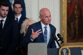 Biden Welcomes The University Of Connecticut Huskies Men - Washington