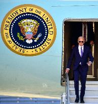 U.S. President Joe Biden Arrives At New York