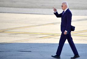 U.S. President Joe Biden Arrives At New York