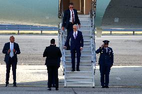 U.S. President Joe Biden Arrives At New York