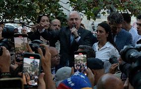 Venezuelans Opposition Attend The Madrid Congress Of Deputies To Urge The Government To Recognize Edmundo González As President-