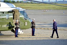 U.S. President Joe Biden Arrives At New York