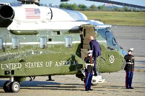 U.S. President Joe Biden Arrives At New York