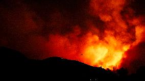 Trabuco Canyon Fire Rages - California