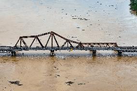 Flood Waters Threaten Central Hanoi - Vietnam