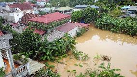 Flood Waters Threaten Central Hanoi - Vietnam