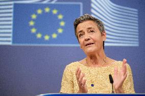 Margrethe Vestager Press Conference - Brussels