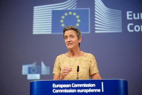 Margrethe Vestager Press Conference - Brussels